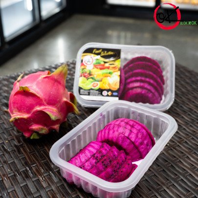 Fresh Cut Red Dragonfruit